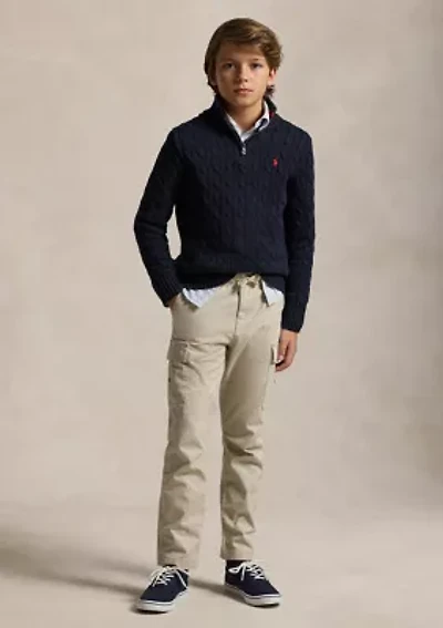 Boys 8-20 Stretch Chino Cargo Pants