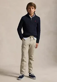Boys 8-20 Stretch Chino Cargo Pants