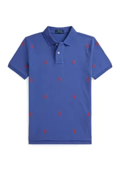 Boys 8-20 Polo Pony Cotton Mesh Shirt