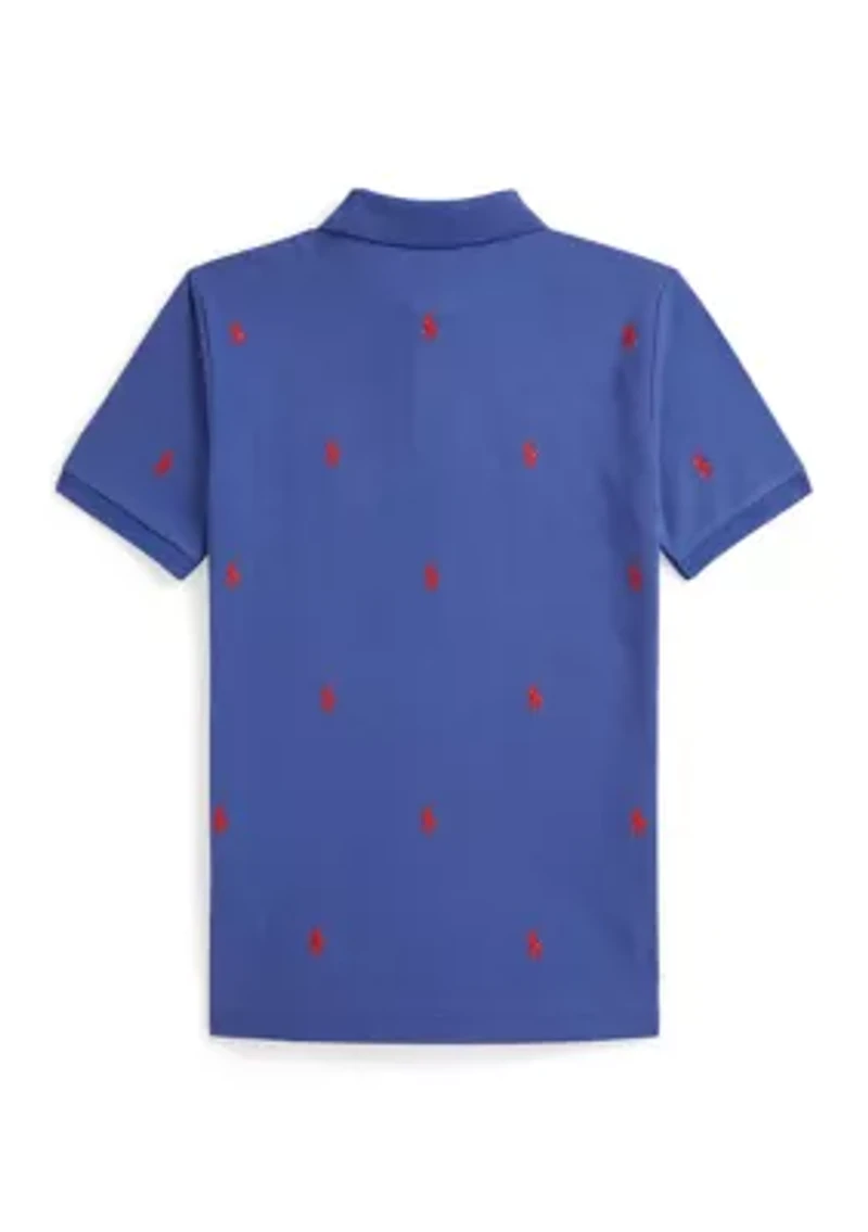 Boys 8-20 Polo Pony Cotton Mesh Shirt