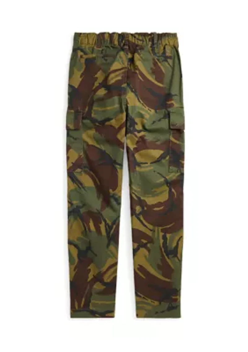 Boys - Camo Stretch Chino Cargo Pants