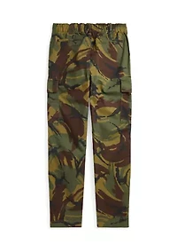 Boys - Camo Stretch Chino Cargo Pants