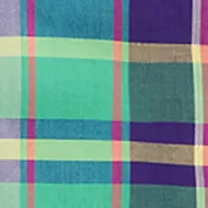 Boys 8-20 Gingham Cotton Poplin Short-Sleeve Shirt