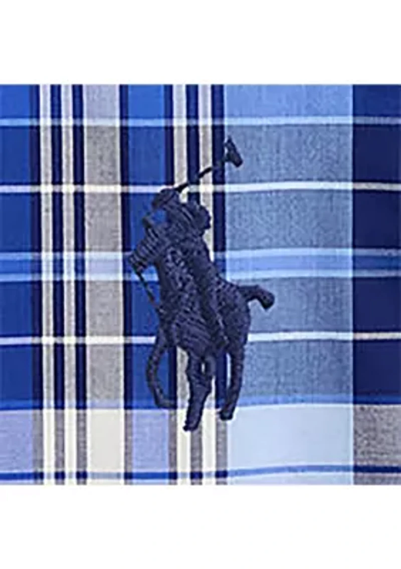 Boys 8-20 Gingham Cotton Poplin Short-Sleeve Shirt