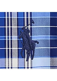 Boys 8-20 Gingham Cotton Poplin Short-Sleeve Shirt