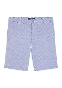 Boys 8-20 Stretch Cotton Seersucker Shorts