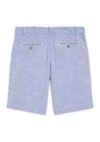 Boys 8-20 Stretch Cotton Seersucker Shorts