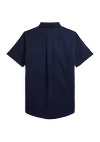 Boys - Cotton Seersucker Short Sleeve Shirt