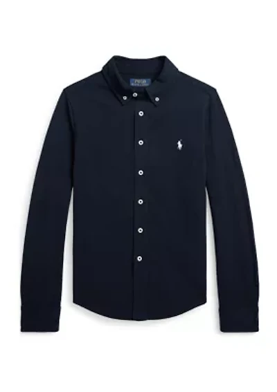 Boys 8-20 Featherweight Cotton Mesh Shirt