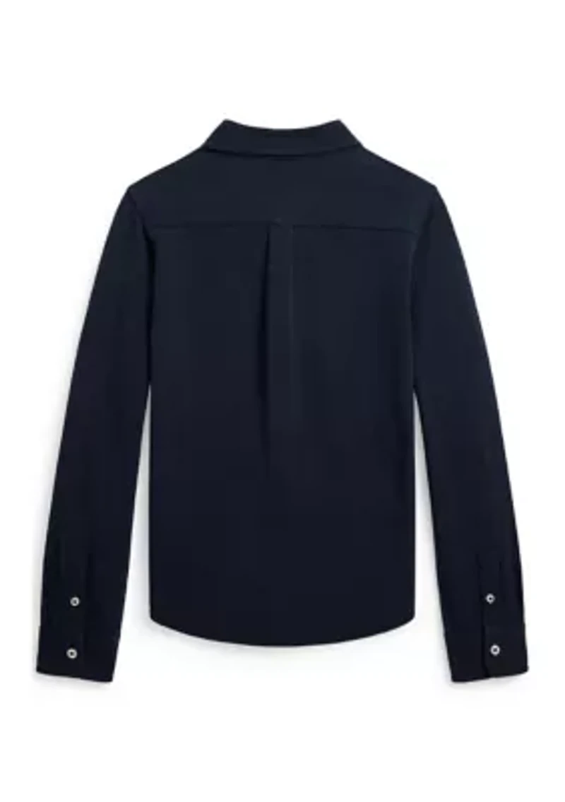 Boys 8-20 Featherweight Cotton Mesh Shirt