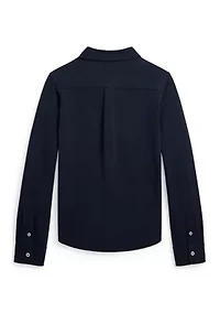 Boys 8-20 Featherweight Cotton Mesh Shirt