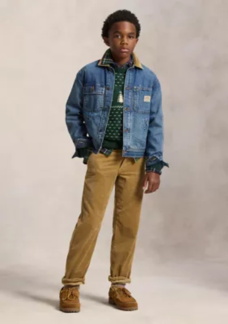 Boys 8-20 Straight Fit Cotton Corduroy Pants