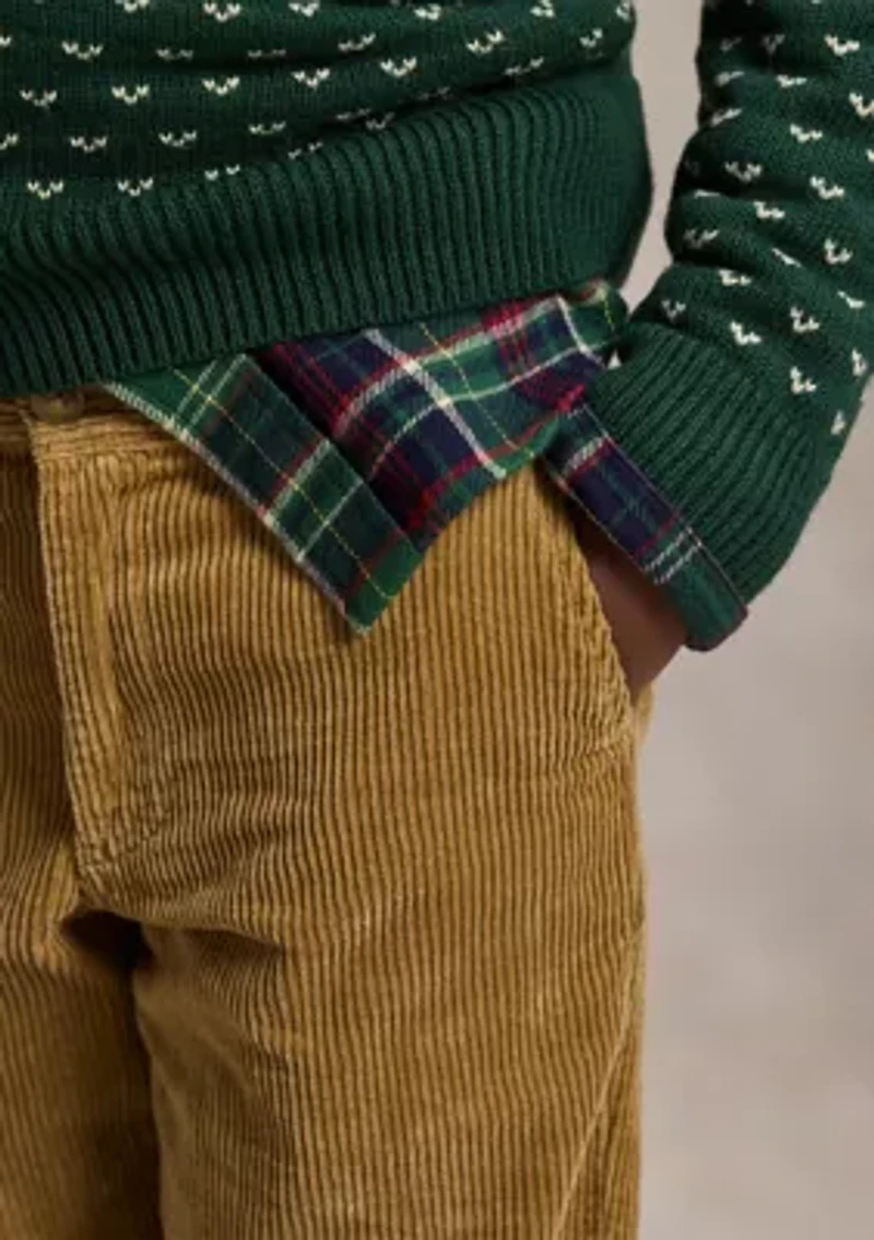 Boys 8-20 Straight Fit Cotton Corduroy Pants