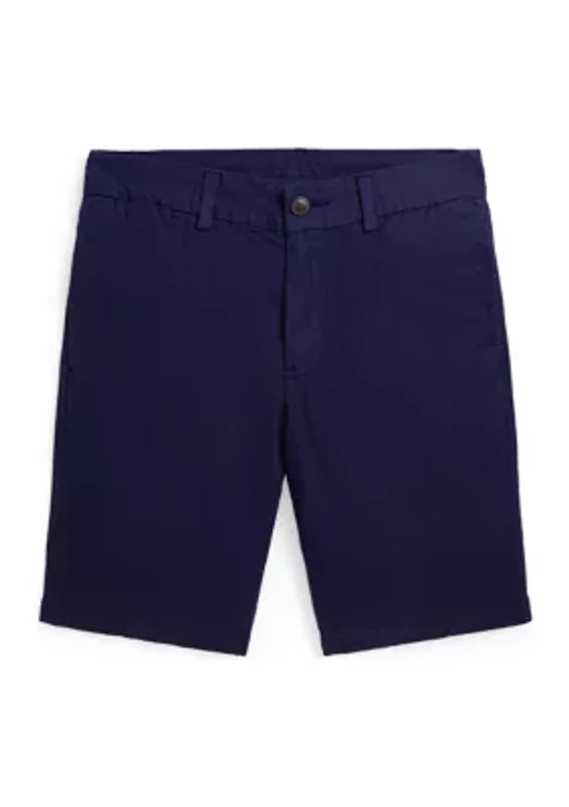 Boys 8-20 Straight Fit Linen Cotton Shorts