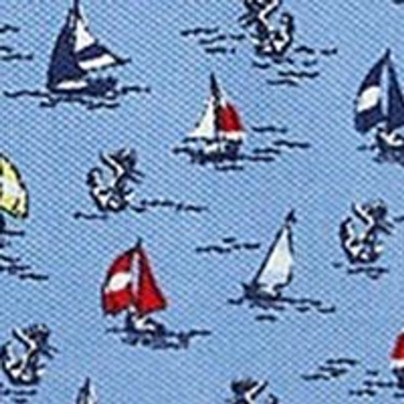 Boys 8-20 Sailboat Print Cotton Mesh Polo Shirt