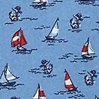 Boys 8-20 Sailboat Print Spa Terry Full Zip Hoodie