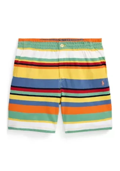 Boys 8-20 Striped Cotton Mesh Shorts