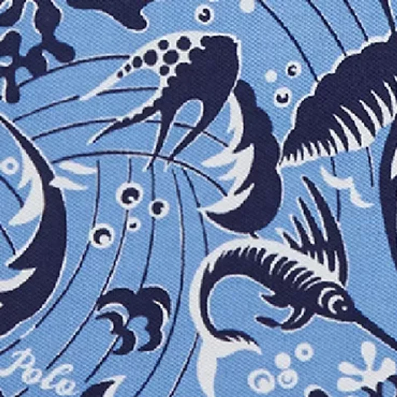 Boys 8-20 Reef Print Cotton Mesh Polo Shirt