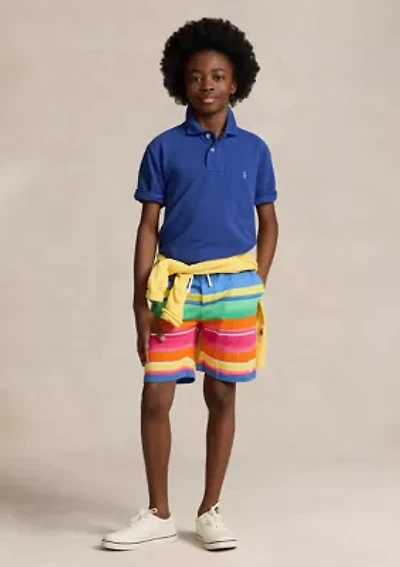 Boys 8-20 Striped Spa Terry Shorts