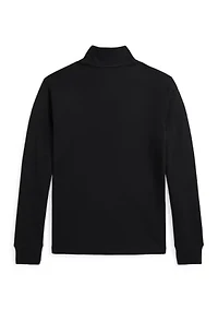 Boys 8-20 Cotton Interlock Quarter Zip Pullover Sweatshirt