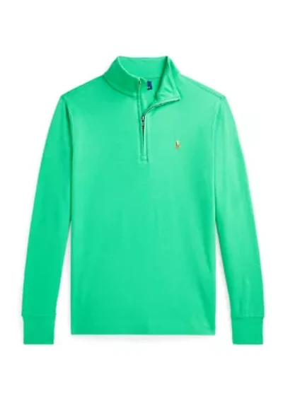 Boys 8-20 Cotton Interlock 1/4 Zip Pullover