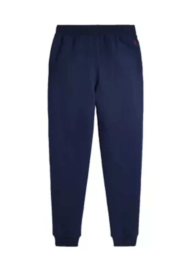 Boys 8-20 Fleece Letterman Jogger Pants
