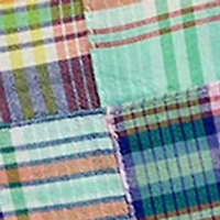 Boys 8-20 Patchwork Cotton Madras Shorts