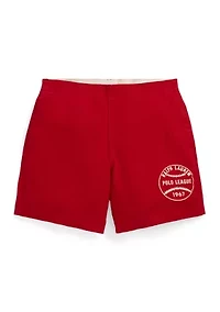 Boys 8-20 Baseball Printed Cotton Twill Shorts