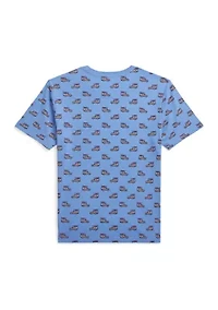Boys 8-20 Car Printed Cotton Jersey T-Shirt