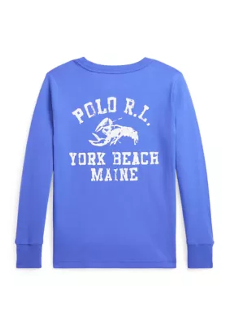 Boys 8-20 Cotton Jersey Long Sleeve Graphic T-Shirt
