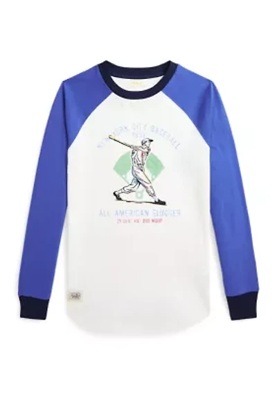 Boys 8-20 Baseball Printed Cotton Jersey T-Shirt