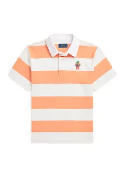 Boys 8-20 Polo Bear Short Sleeve Rugby Shirt