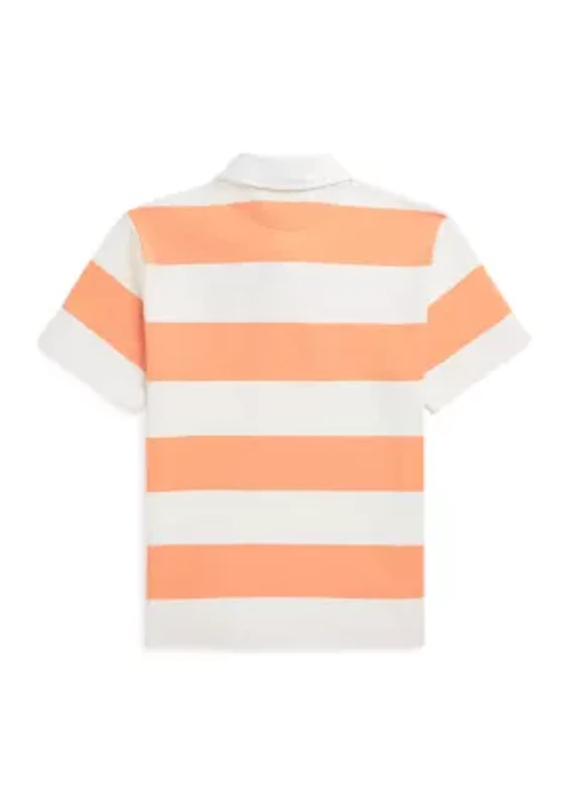 Boys 8-20 Polo Bear Short Sleeve Rugby Shirt