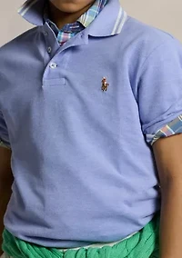 Boys 8-20 Oxford Mesh Polo Shirt