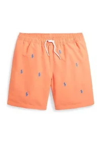 Boys 8-20 Traveler Polo Pony Swim Trunks