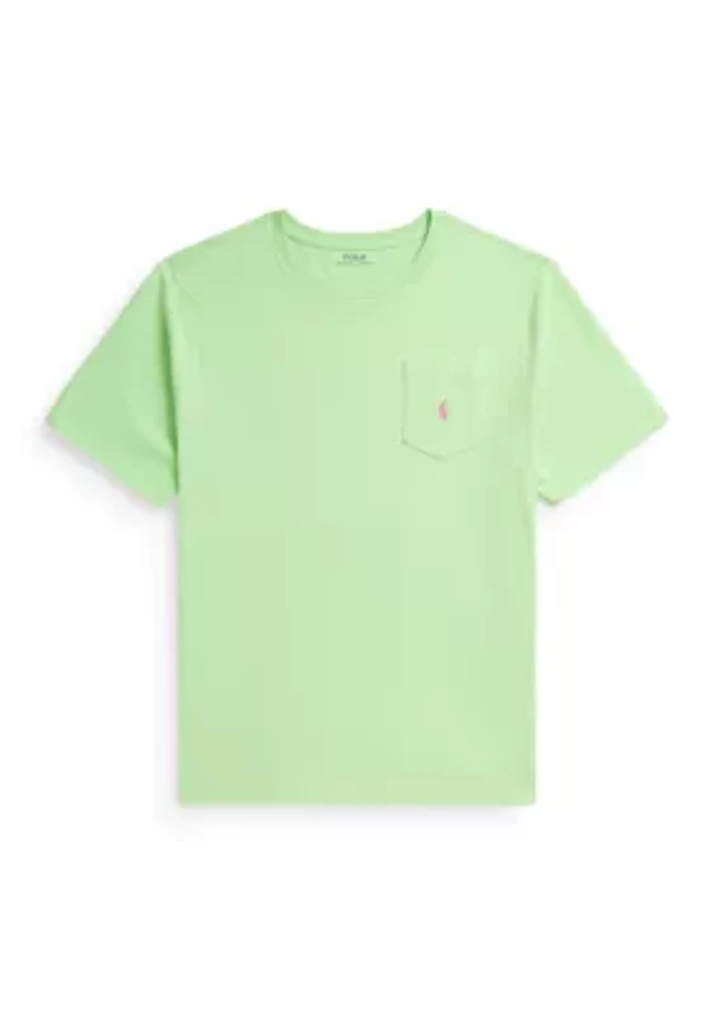 Boys 8-20 Cotton Jersey Pocket T-Shirt