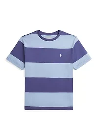 Boys - Striped Cotton Jersey T-Shirt