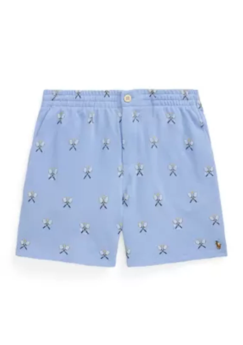 Boys 8-20 Polo Prepster Tennis-Print Mesh Shorts