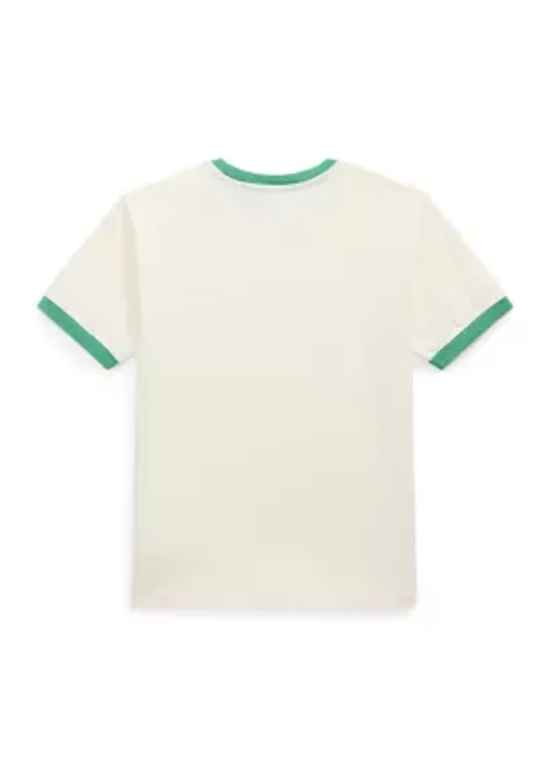 Boys - Logo Cotton Jersey Ringer T-Shirt