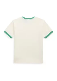 Boys - Logo Cotton Jersey Ringer T-Shirt