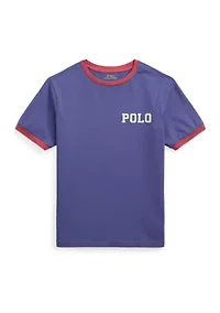 Boys 8-20 Logo Cotton Jersey Ringer T-Shirt
