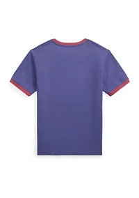 Boys 8-20 Logo Cotton Jersey Ringer T-Shirt