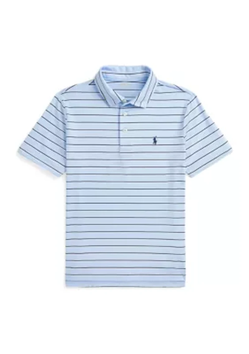 Boys 8-20 Striped Performance Jersey Polo Shirt