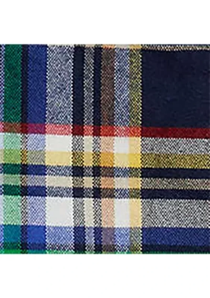 Boys - Plaid Brushed Cotton Oxford Work shirt