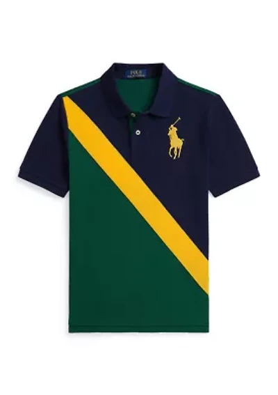 Boys 8-20 Big Pony Cotton Mesh Polo Shirt