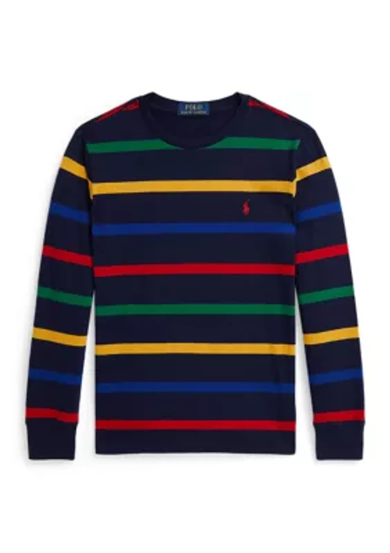 Boys 8-20 Striped Cotton Long-Sleeve Tee