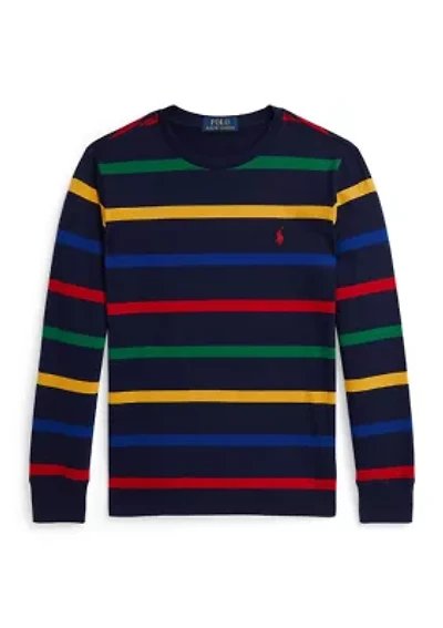 Boys 8-20 Striped Cotton Long-Sleeve Tee