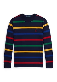 Boys 8-20 Striped Cotton Long-Sleeve Tee