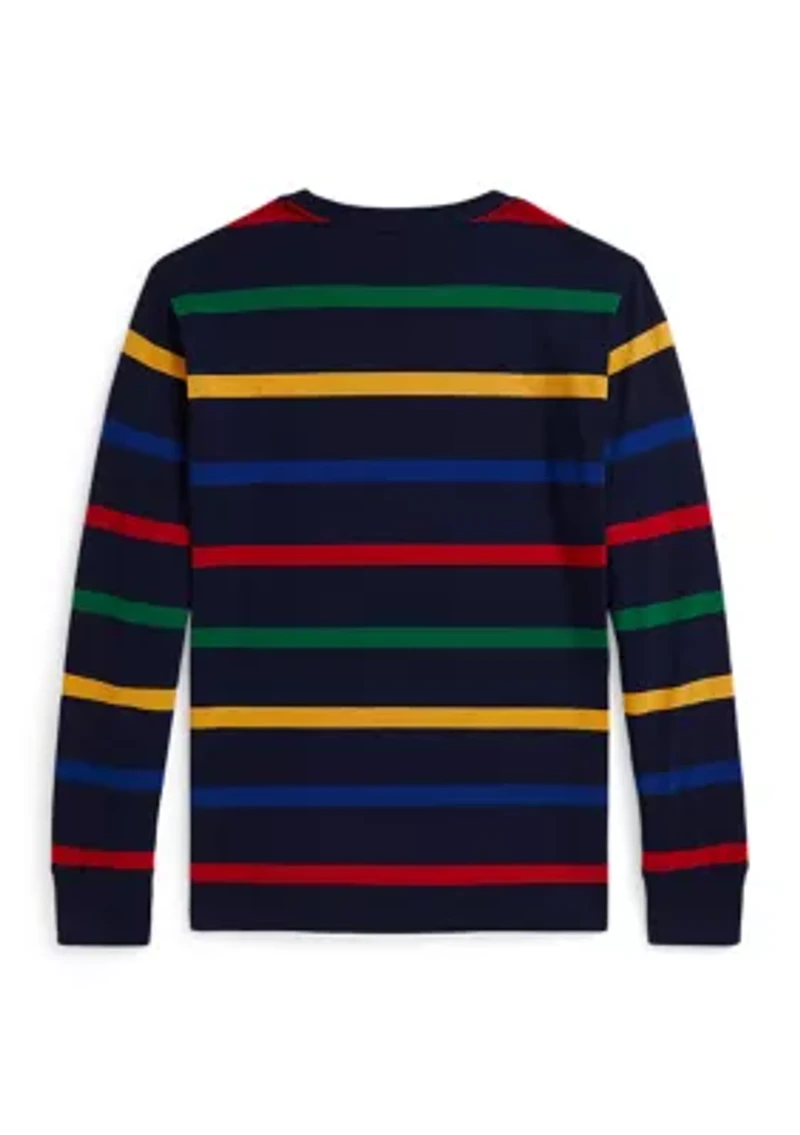 Boys 8-20 Striped Cotton Long-Sleeve Tee