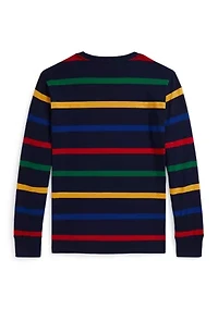 Boys 8-20 Striped Cotton Long-Sleeve Tee